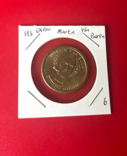 États Unis Dollar Martin Van Buren Pièce de Monnaie - Beau États Unis