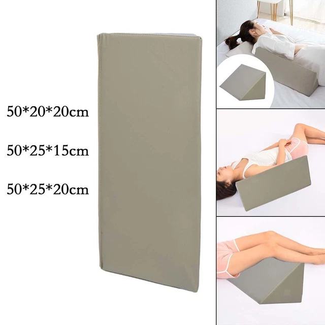 Triangle Wedge Oreiller Confortable Éponge PU Doux Jambe Traversin pour Dormir