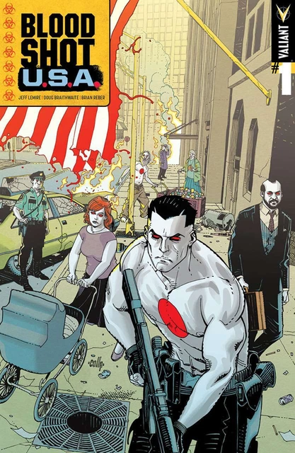 Bloodshot U.S.A. #1E VF/NM; Valiant | Jeff Lemire USA - we combine shipping