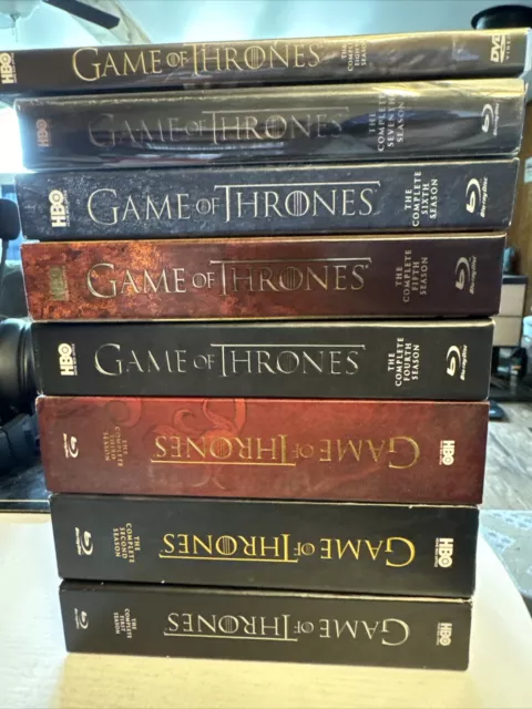 Game Of Thrones Complete Season 1-8 Blu Ray. Season 8 Is Dvd! Great Disc All!