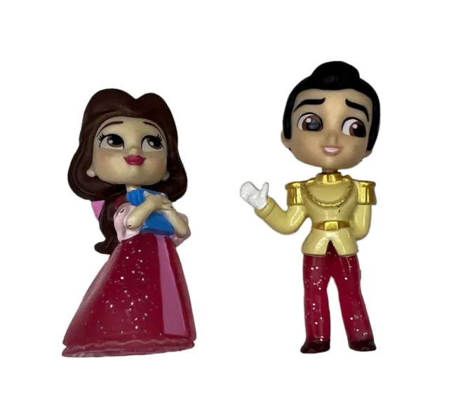 2019 Disney Princess Comics Glitter Pack Figures Two - Prince Charming & Belle