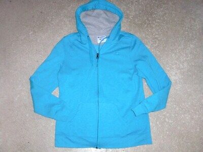 CHAMPION light blue full zip front Hoodie sweatshirt girls size Large