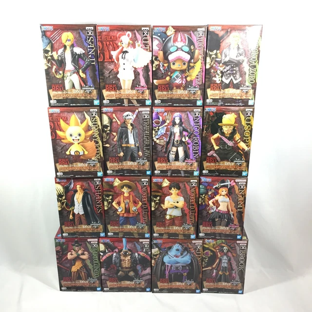 ONE PIECE FIGURE DXF FILM RED Luffy Zoro Sanji Nami Uta 16 set Japan