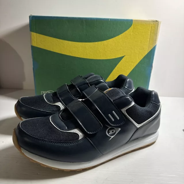 DUNLOP KT26 M Size 15 Men Shoes Navy Silver Double Strap New With Box 127.50 PicClick AU