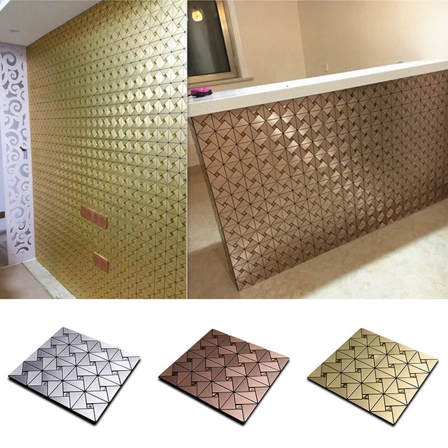 Pannello posteriore decorativo cucina in mosaici di alluminio durevole e facile da applicare