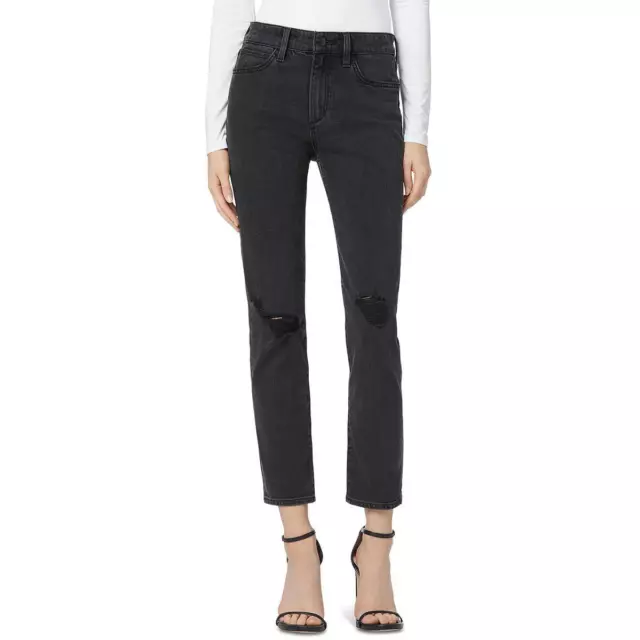 Joe's Womens The Lara Distressed Mid Rise Denim Ankle Jeans BHFO 1544