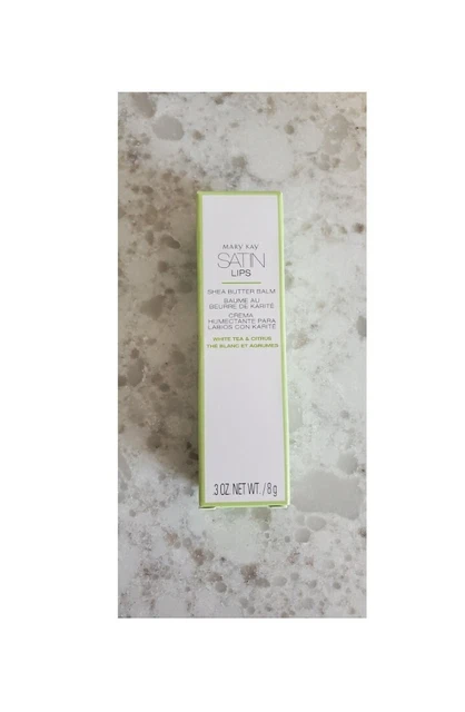 Mary Kay Satin Lips White Tea & Citrus Shea Butter Balm 0.3 oz