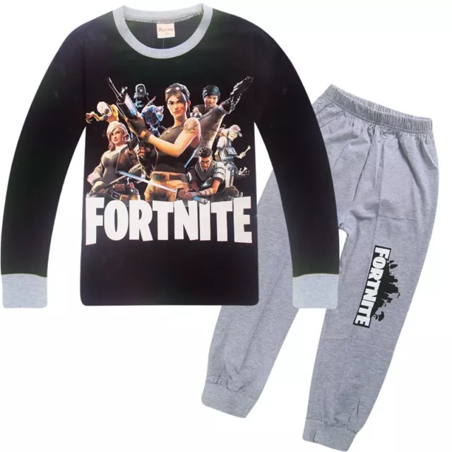 Fortnite Boys/Kids Game Fortnight Battle Royale Pyjamas Night Wear PJ Set