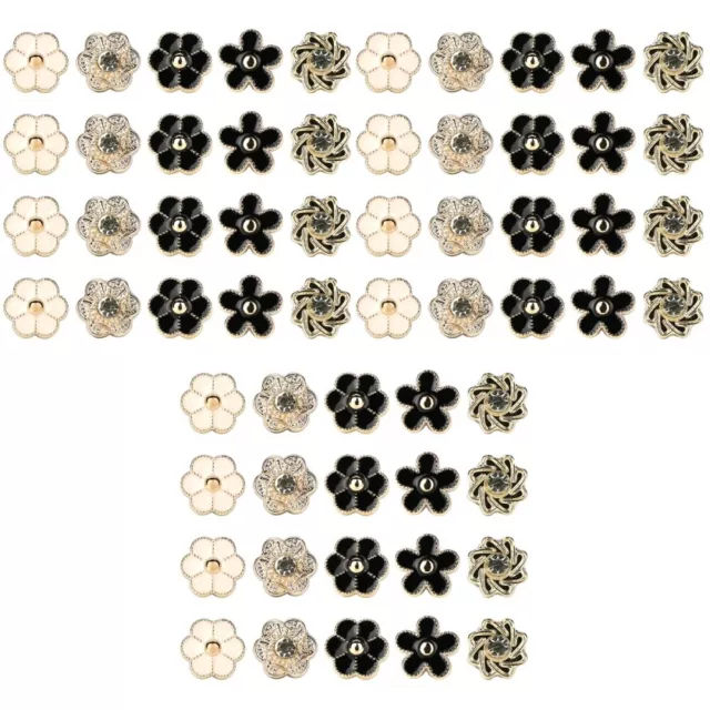 60 stücke Zarte Revers Mutterstange Abnehmbare Knöpfe Süße Blumenbrosche