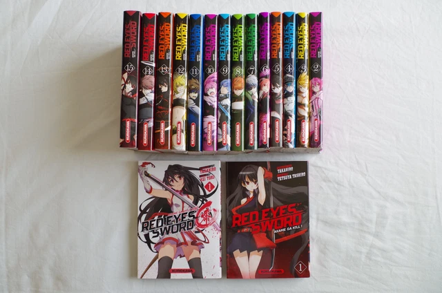MANGA : RED Eyes Sword Akame Ga Kill T1-15 + Red Eyes Sword Zero T1 EUR