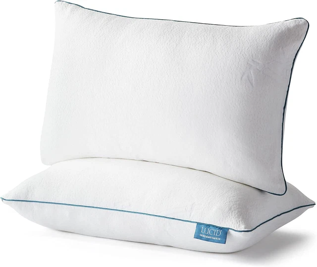 Premium Shredded Memory Foam Pillow-Hypoallergenic-Moldable Loft, King, King (Pa