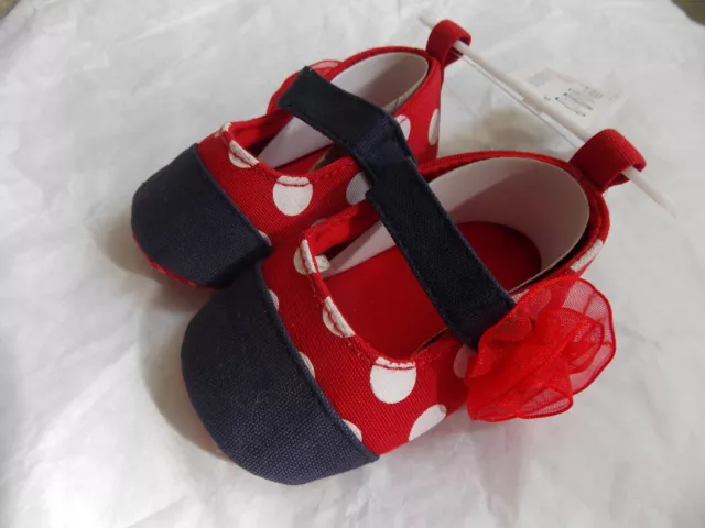 Chaussures ballerines bébé fille NEUF 3-6mois poupées