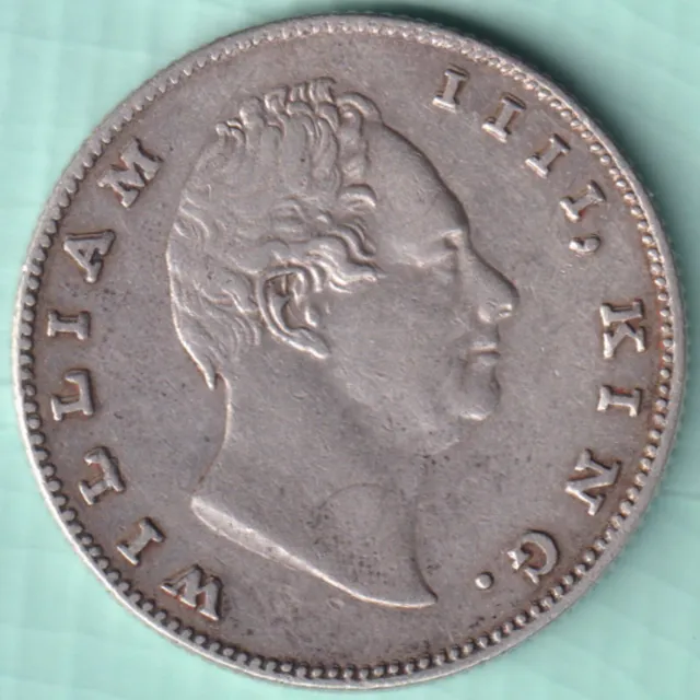 British India 1835 William Iiii One Rupee Rare Silver Coin In Top Grade