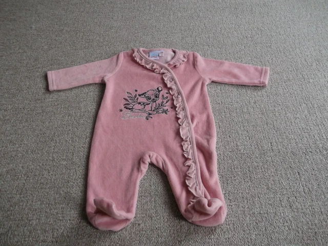 Baby Girls Disney Baby Bambi  Babygrow / Sleepsuit / Playsuit Age Newborn
