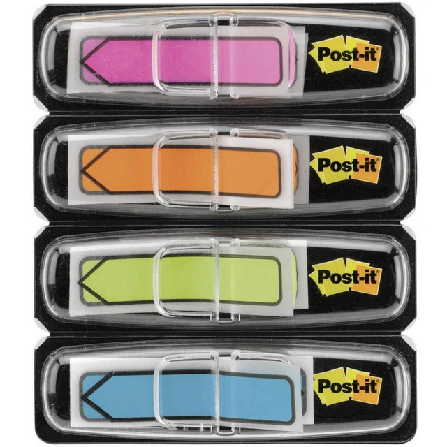 3M Haftmarker 7000144925 4 Block/Pack. Pink, Orange, Limonengrün, Aquablau
