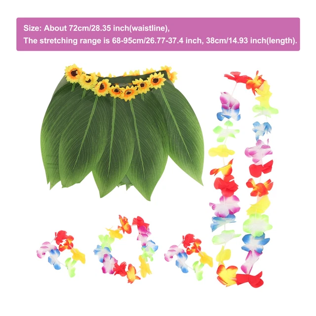 Floral Necklace Leis Hawaiian Clothing Hawaiian Necklace Props 2
