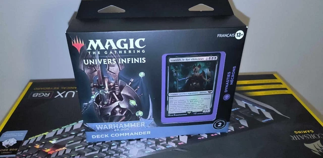 mtg necron commander deck Magic: The Gathering Universes Beyond: Warhammer 40,000 Dynasties : Toys & Games 1 deck box (can hold 100 sleeved cards) Warhammer 40K MTG Commander Deck:
