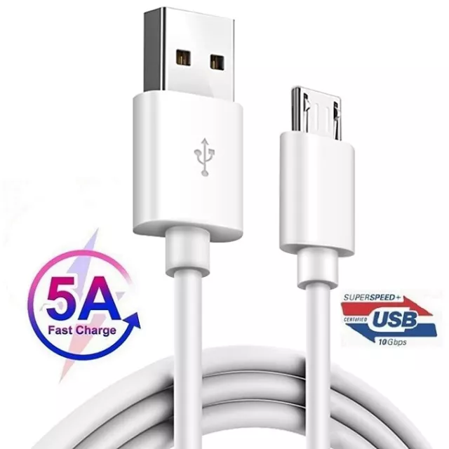 CAVO MICRO USB 5A 1 mt RICARICA VELOCE FAST CHARGE CAVETTO DATI CARICABATTERIE