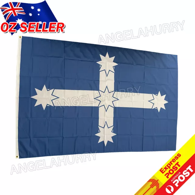 Large Eureka Stockade Flag Southern Cross Australian Aussie  90 x 150 NEW