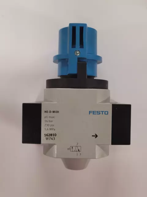 FESTO HE-1/2-D-MIDI 162810 Valvola di accensione - OTTIME CONDIZIONI - worldwide shipping