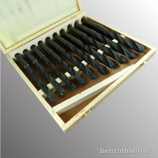 10x Spiralbohrer Bohrer Drill Set Satz 14,5-23mm MK2-Aufnahme HSS Profi-Qualität