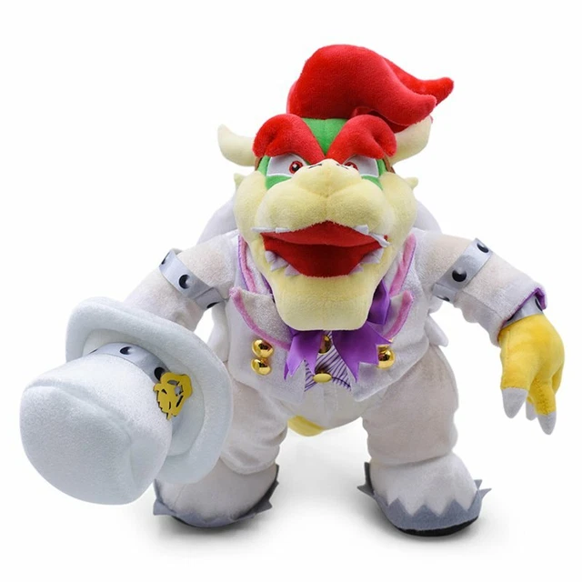 SUPER MARIO BROS Wedding Bowser Princess Peach Plush Toys Stuffed Doll