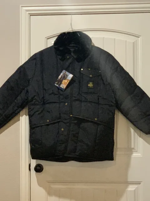 REFRIGIWEAR Iron Tuff Insulated Extreme Cold Work Jacket Mens Size XL Black