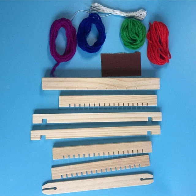 Kids Children Wooden Weaving Toy Handmade Knitting Machine Knitting Loom Loom