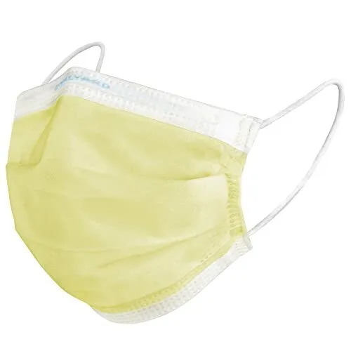 Level 1 Disposable Procedure Mask, Earloops, Yellow, 47567 50