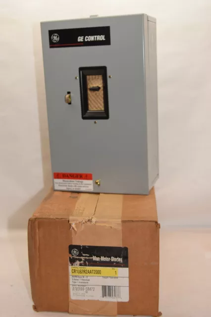 (NEW) GE GENERAL ELECTRIC CR1062R2AAT2000 Nema Size M-0 2P Man Motor Starter