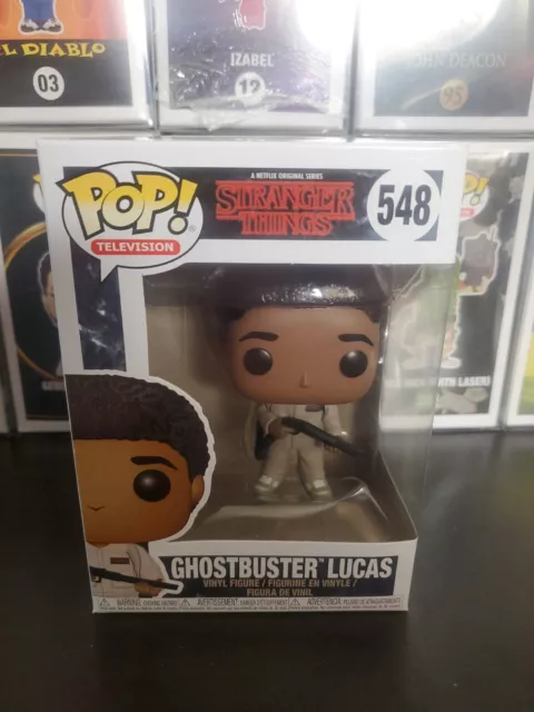 Funko Pop Ghostbuster Lucas 548 Stranger Things w/Protector Vaulted FreeShipping