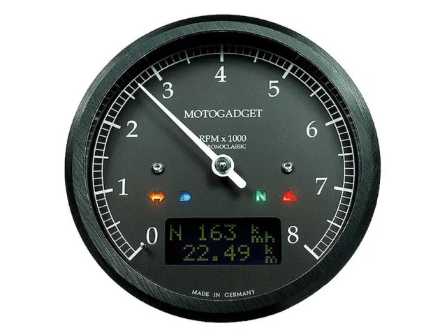 Motogadget CHRONOCLASSIC 1 DARK  8.000 U Drehzahlmesser + Tacho + Multifunktion