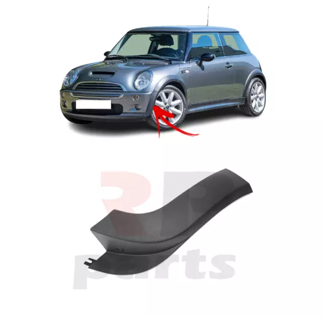 BMW Mini Cooper R52 Abdeckung Hinten Rechts Schwarz 7154512