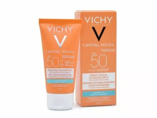 Vichy Capital Soleil Dry Touch Gesichtsflüssigkeit LSF50 LSF30 50 ml ~ Bitte wählen Sie Option