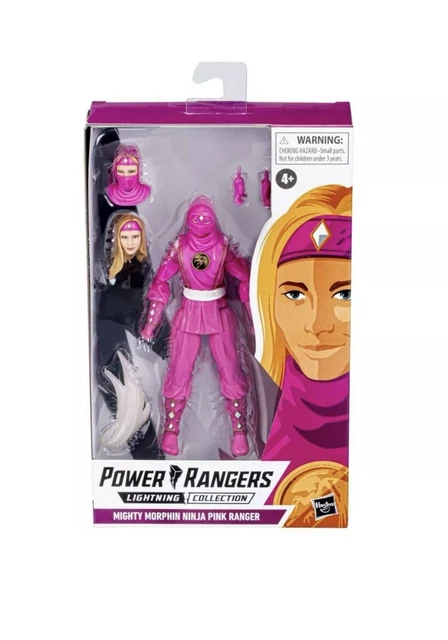Power Rangers Pink Ranger Figure MIGHTY MORPHIN NINJA PINK RANGER FIGURE F5428 Power Rangers Lightning ...