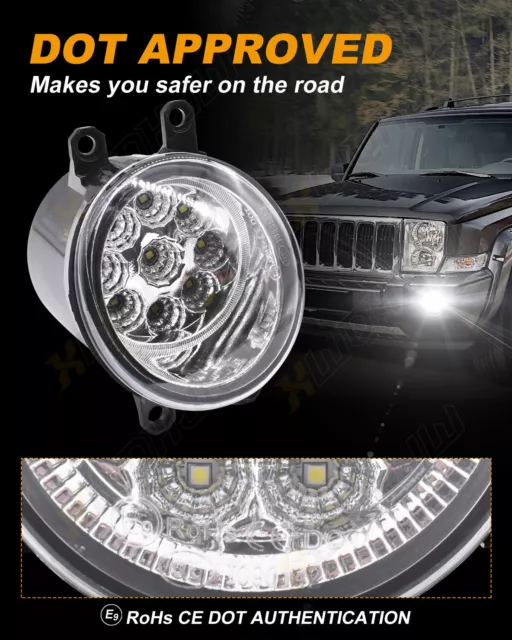 2x LED Front Bumper Fog Light DRL Lamp For Toyota Tacoma 2012-2023 2