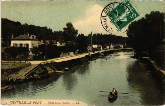 CPA AK Joinville le Pont Quai de la Marne FRANCE (1283423)