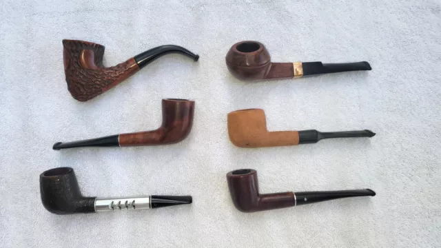 Lot Of 6 (Six) Estate Pipes - Yorkshire, Medico, Grabow, Kaywoodie, Ventilator Lot Of 6 (Six) Estate Pipes - Yorkshire, Medico, Grabow, Kaywoodie, Ventilator