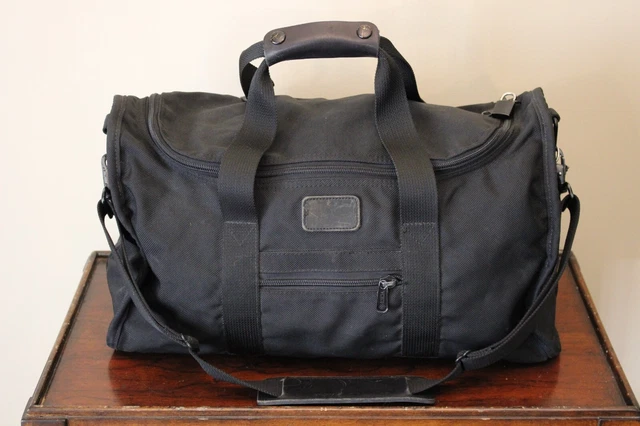 TUMI Alpha 19" Black Ballistic Nylon Duffel Carry On Bag Luggage