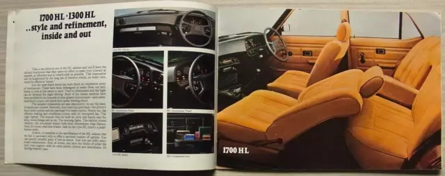 MORRIS MARINA Car Sales Brochure 1978 #3327 3