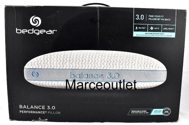 BedGear Balance 3.0 Performance Dri-Tec Pillow STANDARD White / Blue