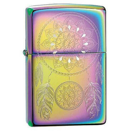 Zippo Refillable Windproof Design Metal Dream Catcher Multi Color Lighter