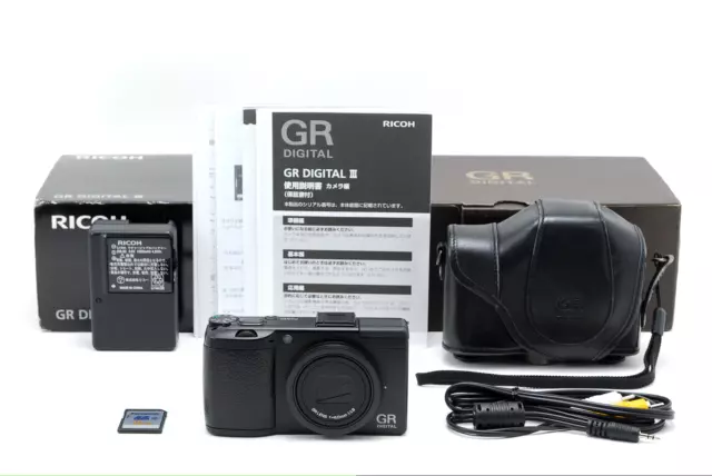 【MINT/Box/case】 RICOH GR DIGITAL III 10.0MP Camera 6.0mm f/1.9 From JAPAN