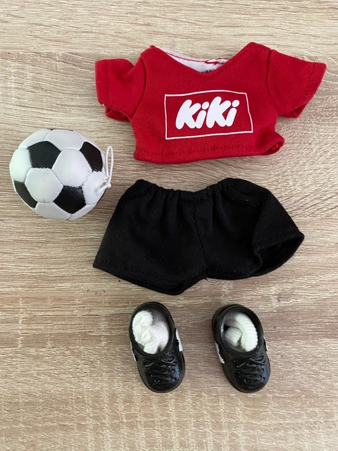 Figurine Kiki Monchhichi – Tenue Footballeur, Ajena Sekiguchi, 80s, Neuve Blister