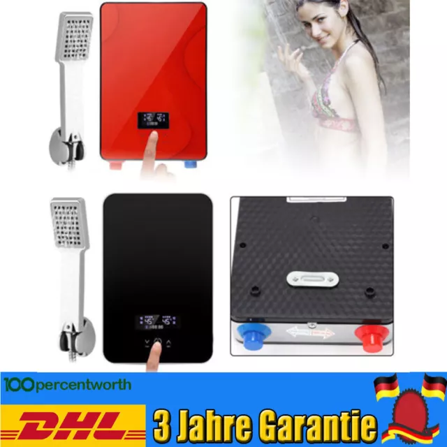 Digital Elektrisch Durchlauferhitzer Tankless Bad Dusche Warmwasser Satz 6500W