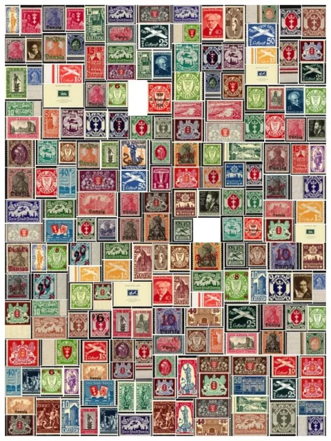 Danzig Postfrisch Einzelmarke Auswahl Michel 1-308 Fischer 1-306  ** Mint MNH