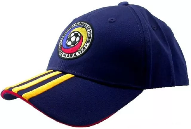 ADIDAS Cap Cappy RUMÄNIEN ROMANIA Fußball MÜTZE HUT BLAU Schirmmütze