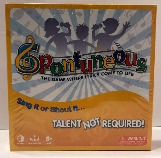 Spontuneous - The Song Game - Sing It or Shout It - Talent NOT Required -  Family Party Board Game…