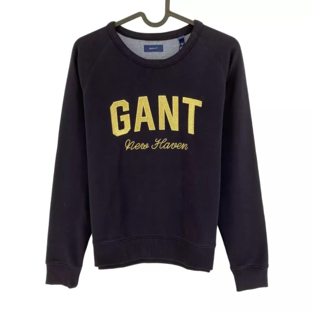 GANT Ragazze Blu Navy Lucido Maglione a Girocollo Taglia 13-14 Anni 158/164 CM