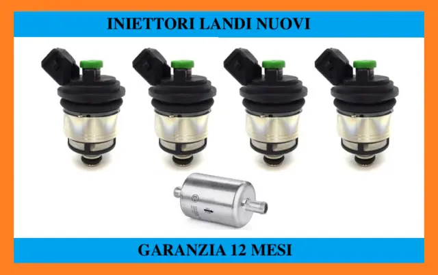 EURO 5 NERO KIT 4 Iniettori GPL, 237124000, RIGENERATI LANDI RENZO